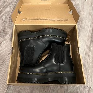 NEW Dr Martens Air Ware 2976 Quad - Black Polished Smooth - Size EU 37 / US W6